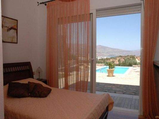 Kreta, Schisma Eloundas: 2-Villen-Anwesen mit Pool und Meerblick in gehobener Gegend zu verkaufen