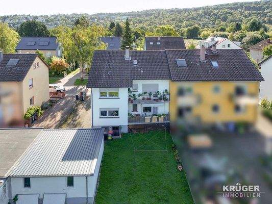 Ansicht aus der Luft von hinten