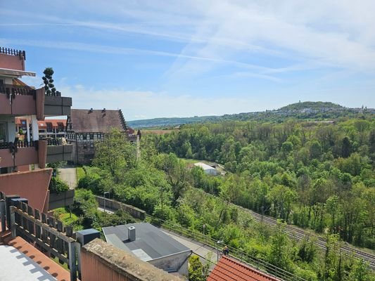 Aussicht vom Balkon