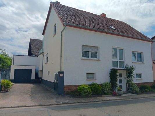 Strassenansicht mit Garage