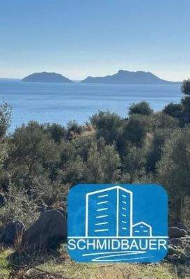 Kreta, Agios Georgios: Fantastisches Grundstück mit Baugenehmigung für ein Haus mit Gästehaus und Swimmingpool