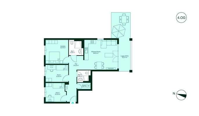Grundriss Eigentumswohnung WE073