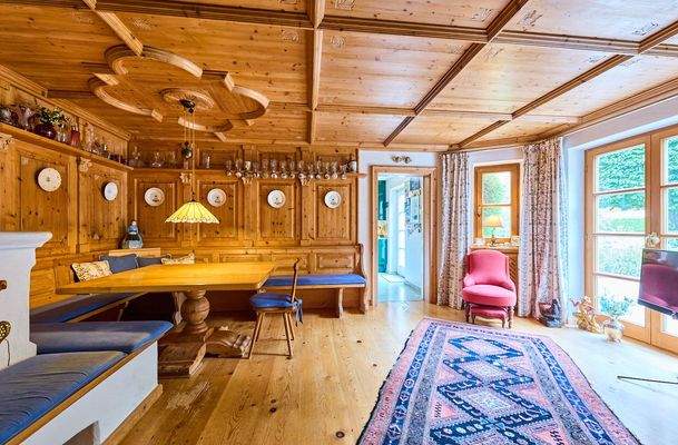 Stube mit Ost-Terrasse