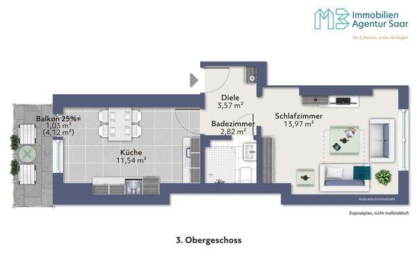 Zentrale Eigentumswohnung in Saarbrücken