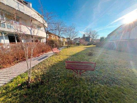 gepflegte Gemeinschaftsfläche