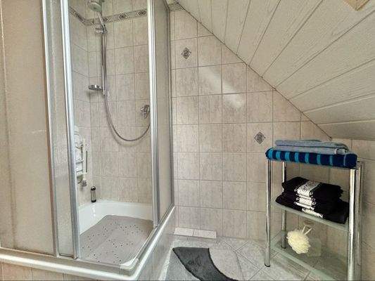 ... mit Dusche (DG).