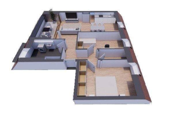 Grundriss Whg. Nr. 28