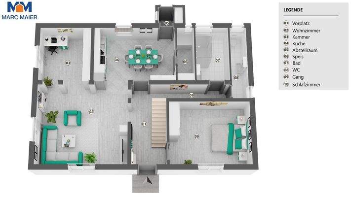 Darstellung Bsp Grundriss EG Hohenlohe