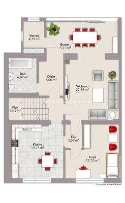 Grundriss Obergeschoss
