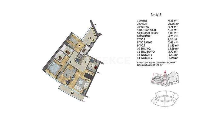 Apartments in a Brand Project in Başakşehir İstanbul