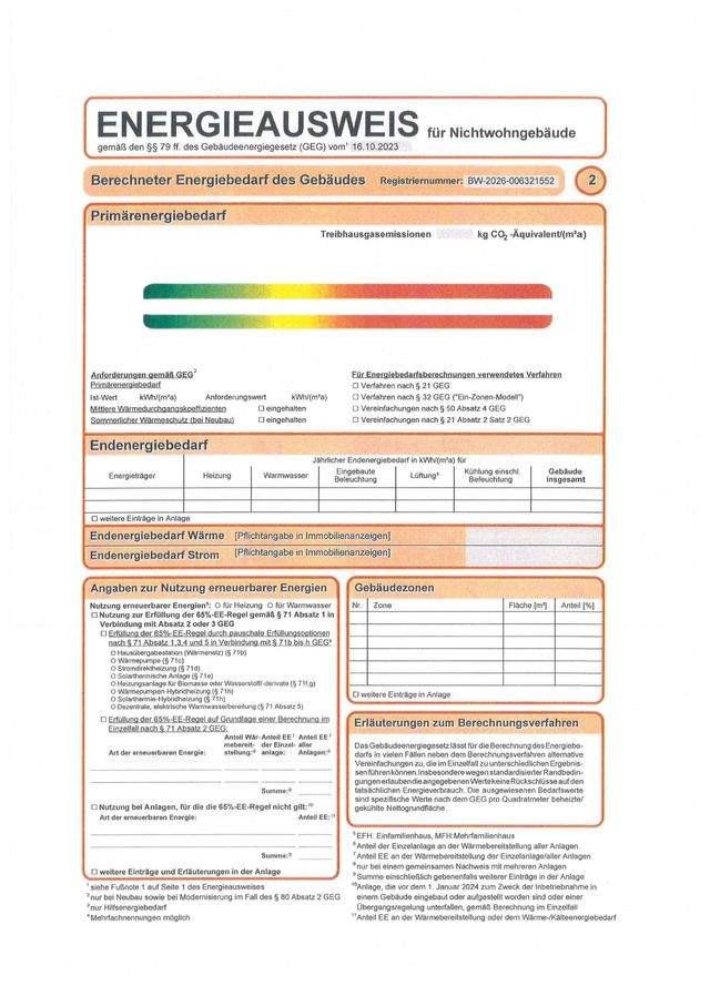 Energieausweis gültig bis 07.04.2036