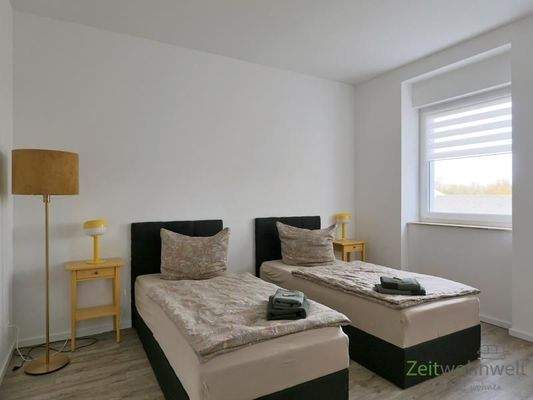 Blick ins Schlafzimmer