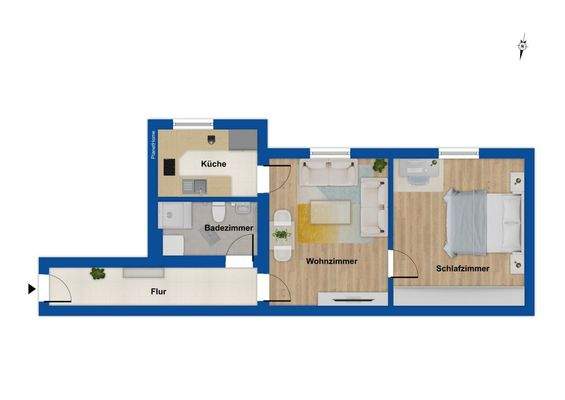 Grundriss Erdgeschosswohnung