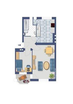 Visualisierter Grundriss