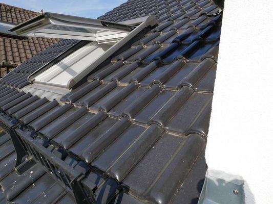 Blick auf die Dacheindeckung