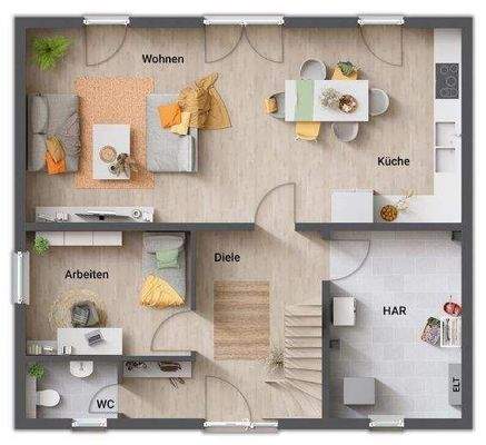 Erdgeschoss-großer HWR