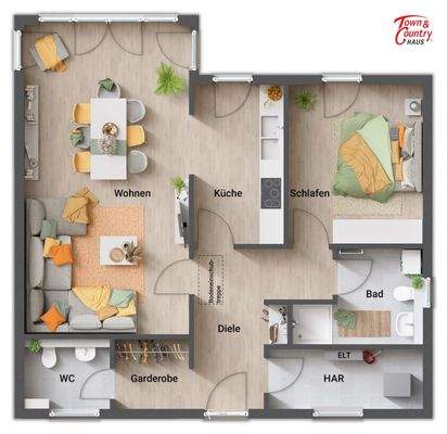 Grundriss Winkel Gäste WC