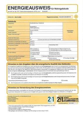 Energieausweis Seite 1