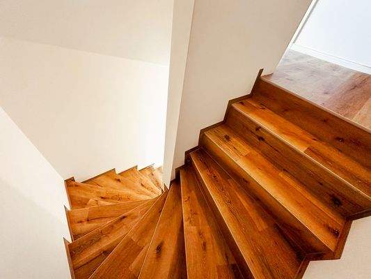Bequeme Holztreppe