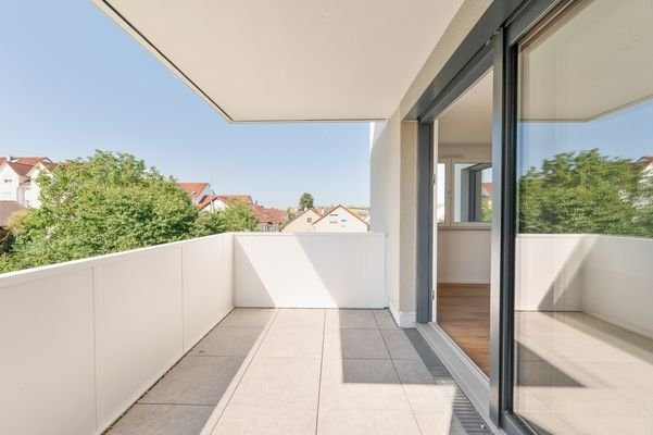 Balkon mit Südausrichtung