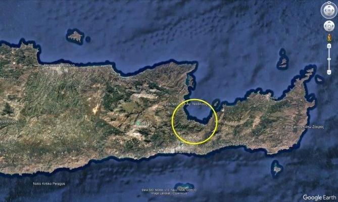 Kreta, Istro: Baugrundstück mit Meerblick zu verkaufen