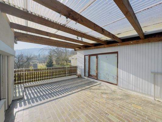 Dachterrasse "zwischen" den Wohnungen