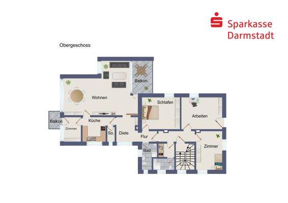 Grundriss Obergeschoss