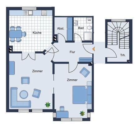 Grundriss Wohnung Nr. 3 