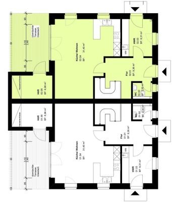 Grundriss Haus 1 rechts EG