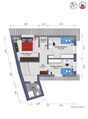 Grundriss Obergeschoss