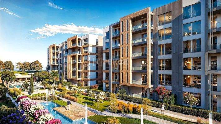 Apartments in a Secure Complex with Pool in Bursa Nilüfer