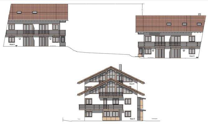 Höhenunterschied Haus 8 und 9