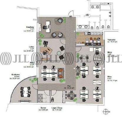 Grundriss 2. OG BT B, 258,71 m²