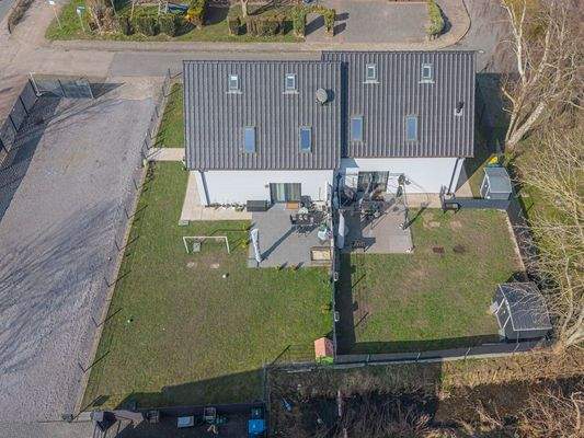 Luftaufnahme Doppelhaus