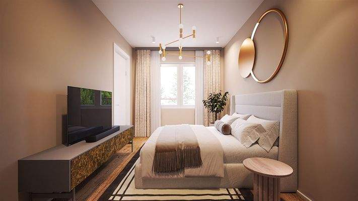 Muster eines Schlafzimmers