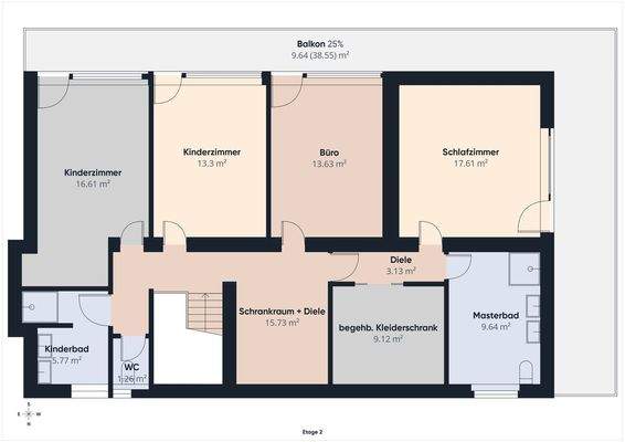 Grundriss Obergeschoss