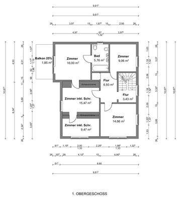 Grundriss - Obergeschoss