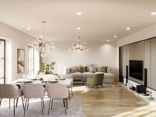 Wohnen &amp; Essen_Visualisierung Haus 2