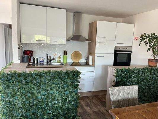 Einbauküche mit Theke