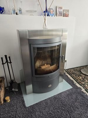 Kamin im Wohnzimmer