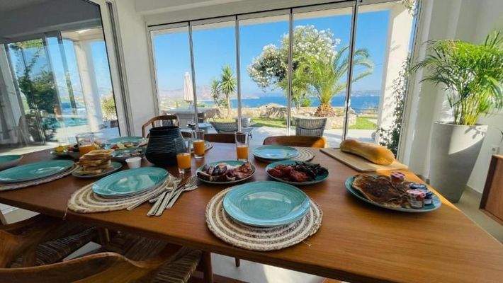 Kreta, Almyrida: Villa mit Meerblick und Swimmingpool zu verkaufen