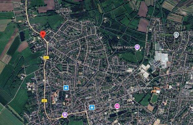 Satellitenbild von Uetersen