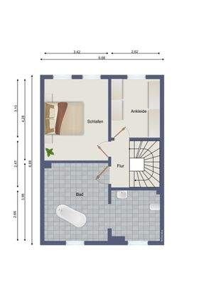 Grundriss 2. Obergeschoss