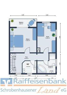 Grundriss Obergeschoss