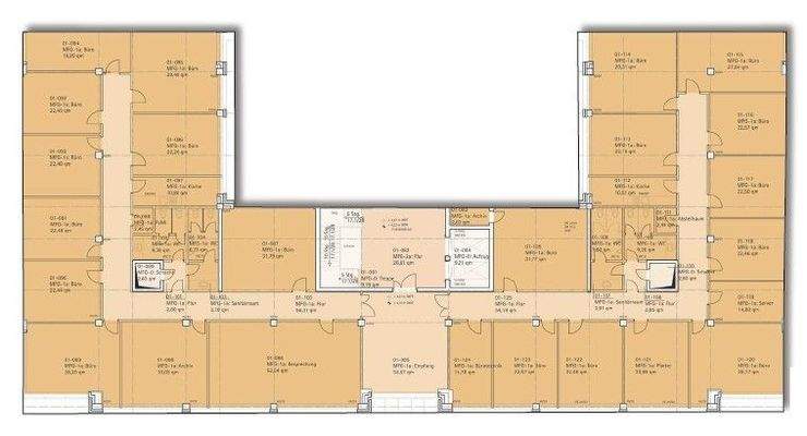 AUFTEILUNG / 1. OG / ca. 889 m²