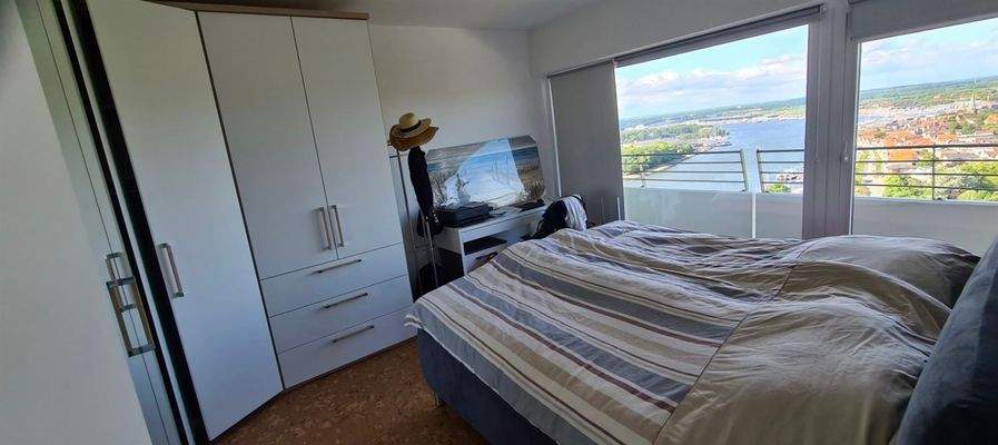 Schlafzimmer mit Ausblick