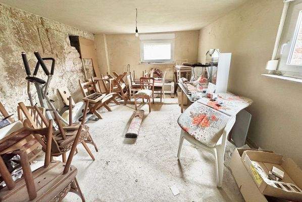 Ausbaureserve - Sockelgeschoss als Souterrainwohnung (Wohnzimmer)