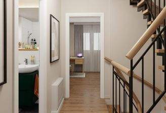 Heller und freundlicher Flur im Obergeschoss