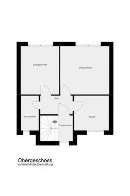 Obergeschoss schematische Darstellung