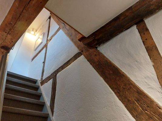 Treppe zum Spitzboden